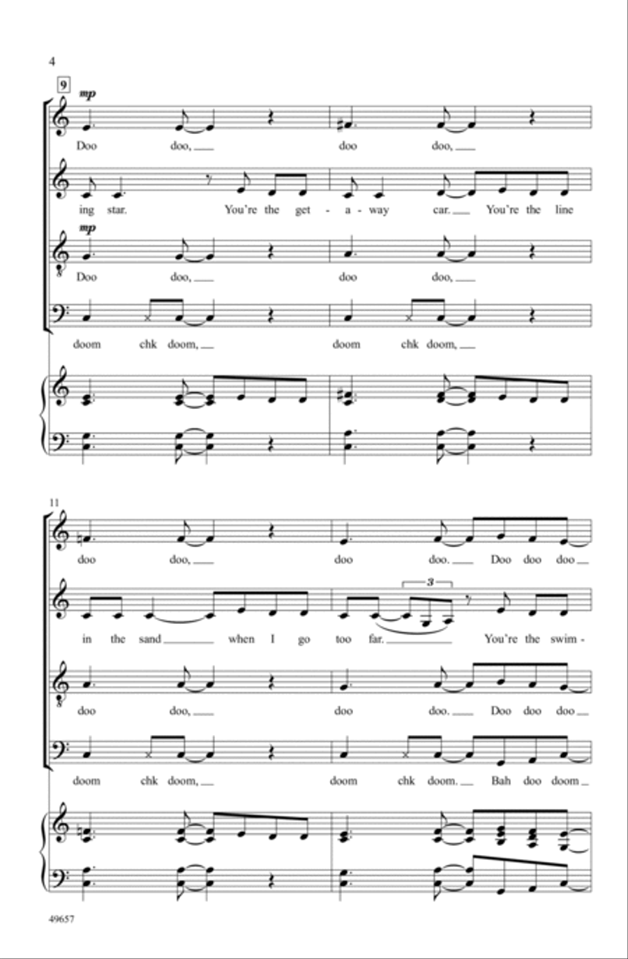 Everything Everything Choir scores gallery preview page 3