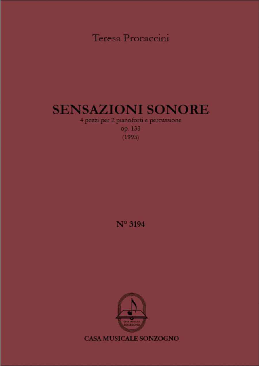 Sensazioni sonore Sensazioni sonore Piano scores gallery preview page 1