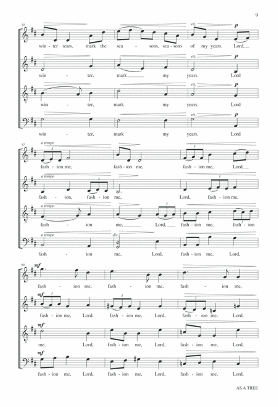 As A Tree As A Tree 4-Part scores gallery preview page 10