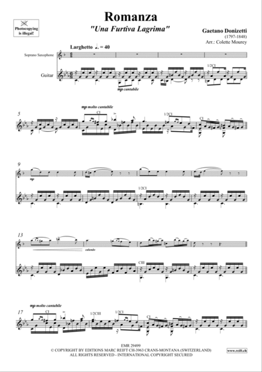 Romanza Soprano Saxophone scores gallery preview page 3