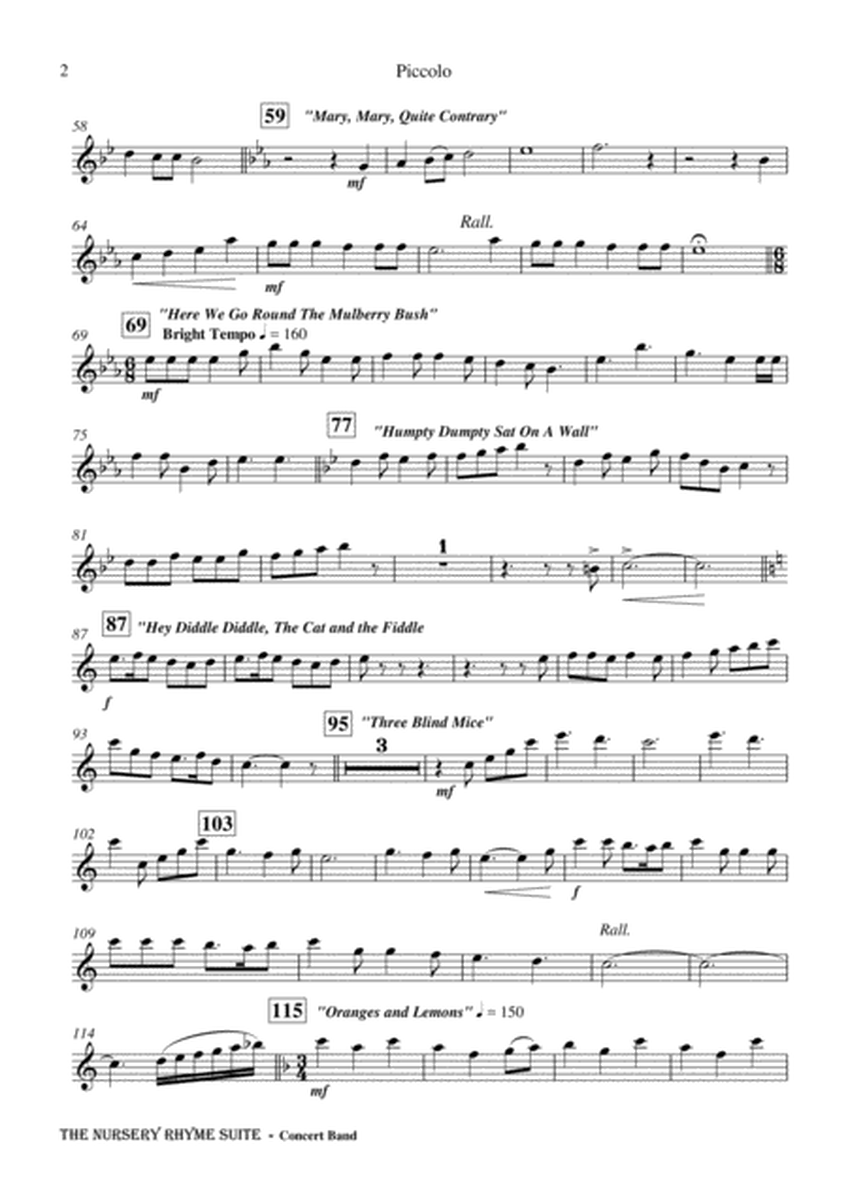 The Nursery Rhyme Suite - Concert Band Score and Parts image number null