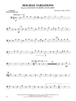 Holiday Variations (Based on "God Rest Ye Merry, Gentlemen"): (wp) B-flat Tuba B.C.