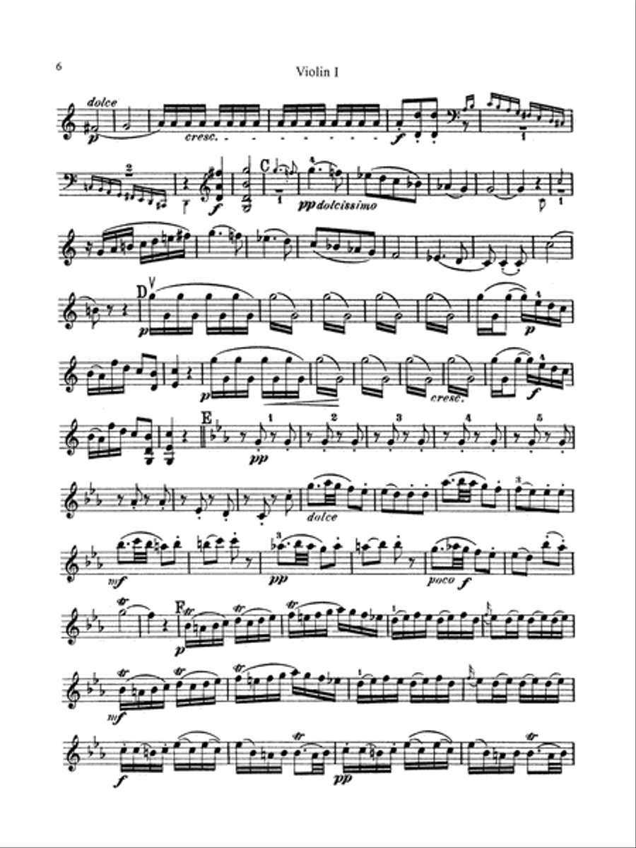 Three Quintets: 1st Violin String Quintet scores gallery preview page 6