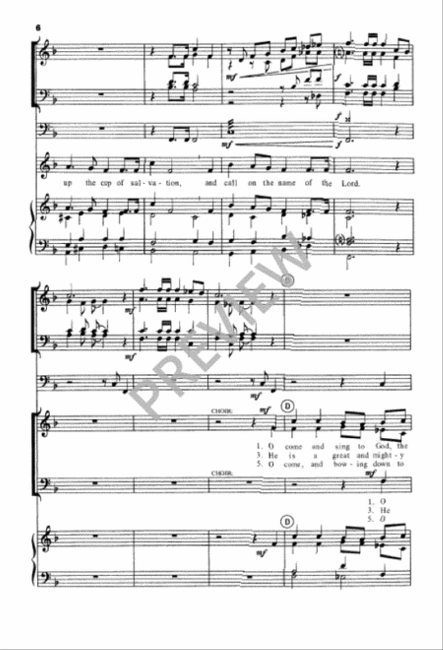 Go Up to the Altar of God 4-Part scores gallery preview page 6
