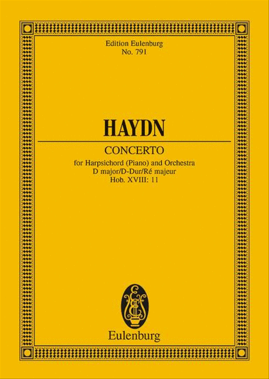 Piano Concerto No. 1 (Hob. XVIII: 11) in D Major Orchestra scores gallery preview page 1