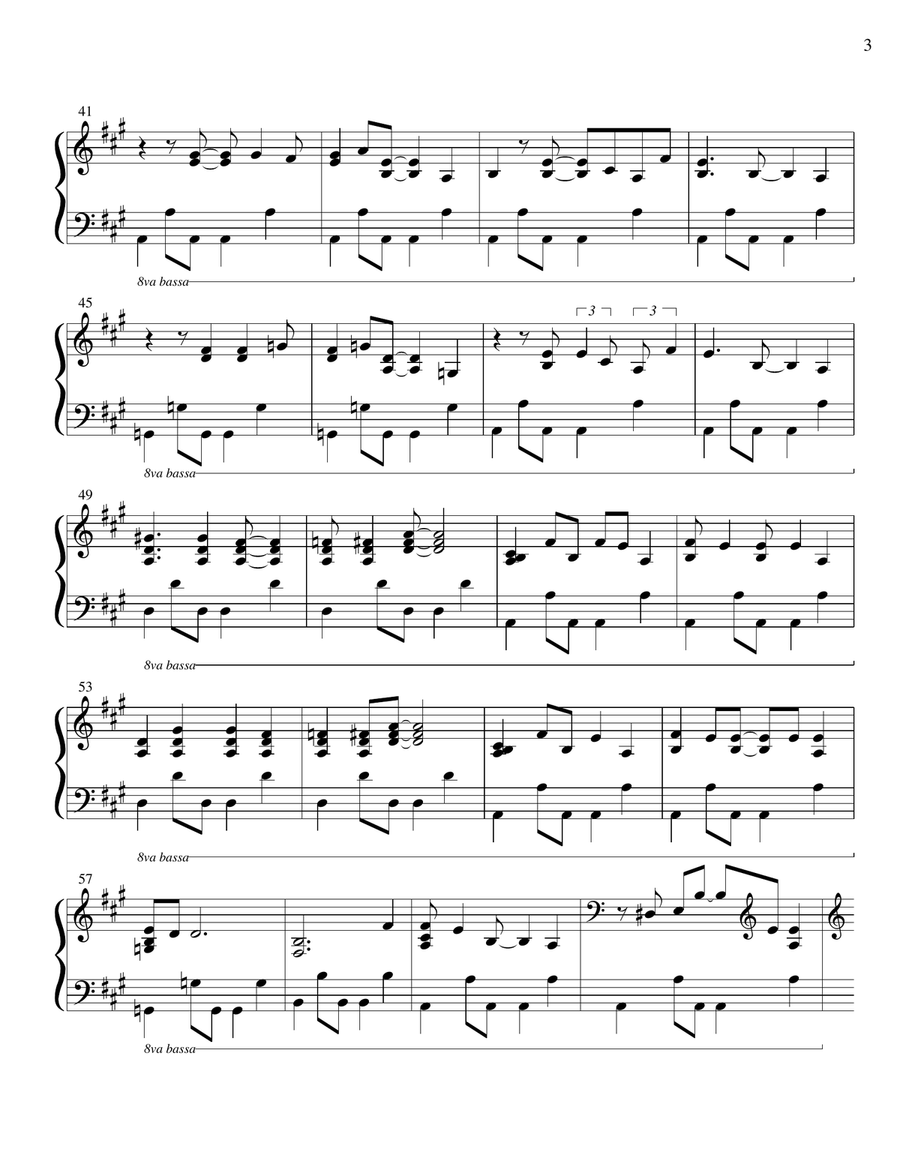Suddenly Last Summer Piano Solo scores gallery preview page 3
