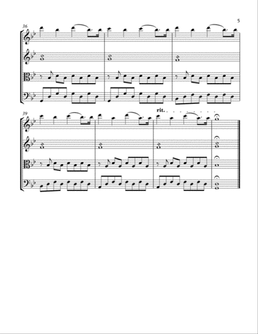 Summer 78 String Quartet scores gallery preview page 5