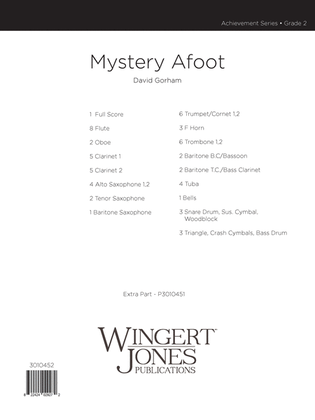 Mystery Afoot - Full Score