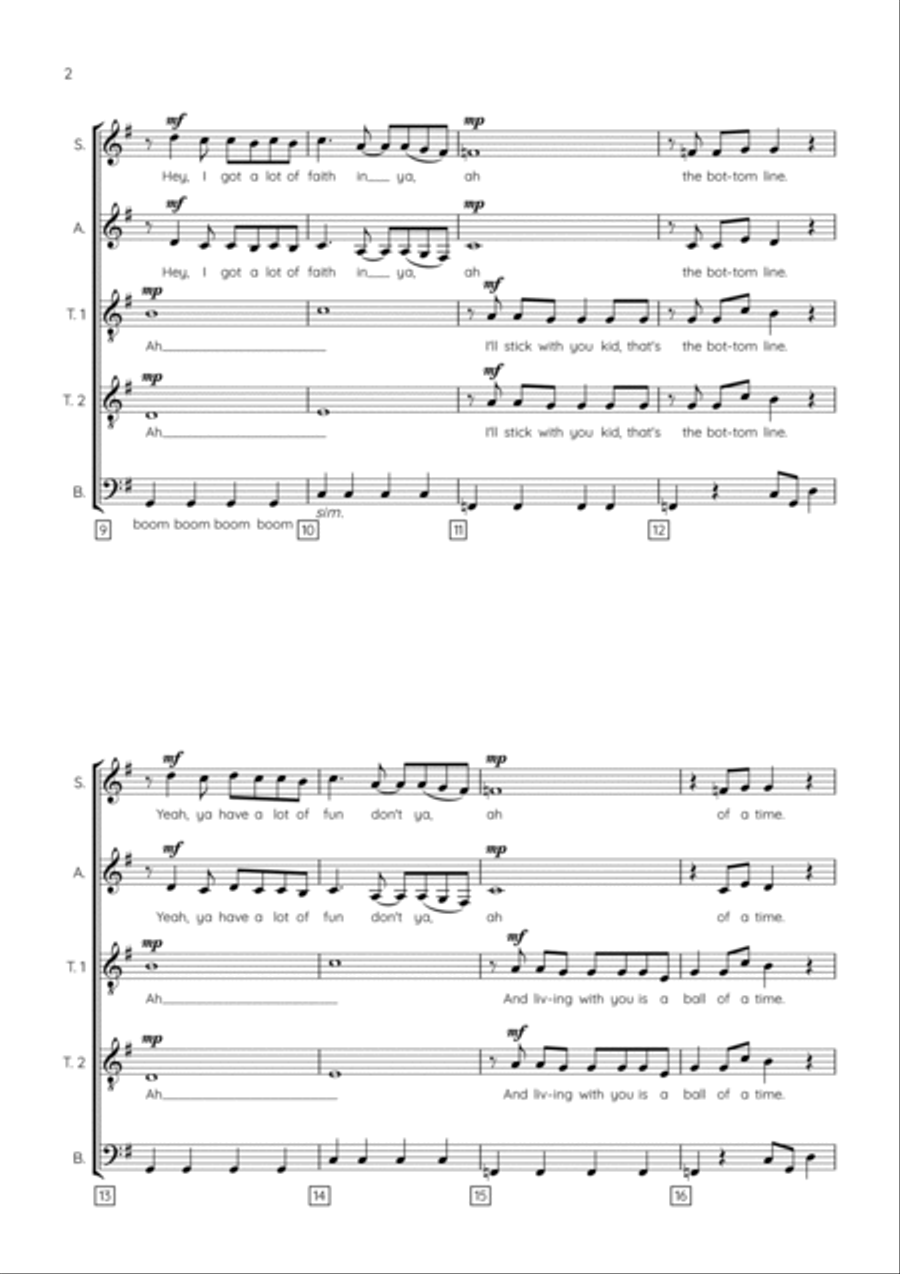Slice Of Heaven Choir scores gallery preview page 2