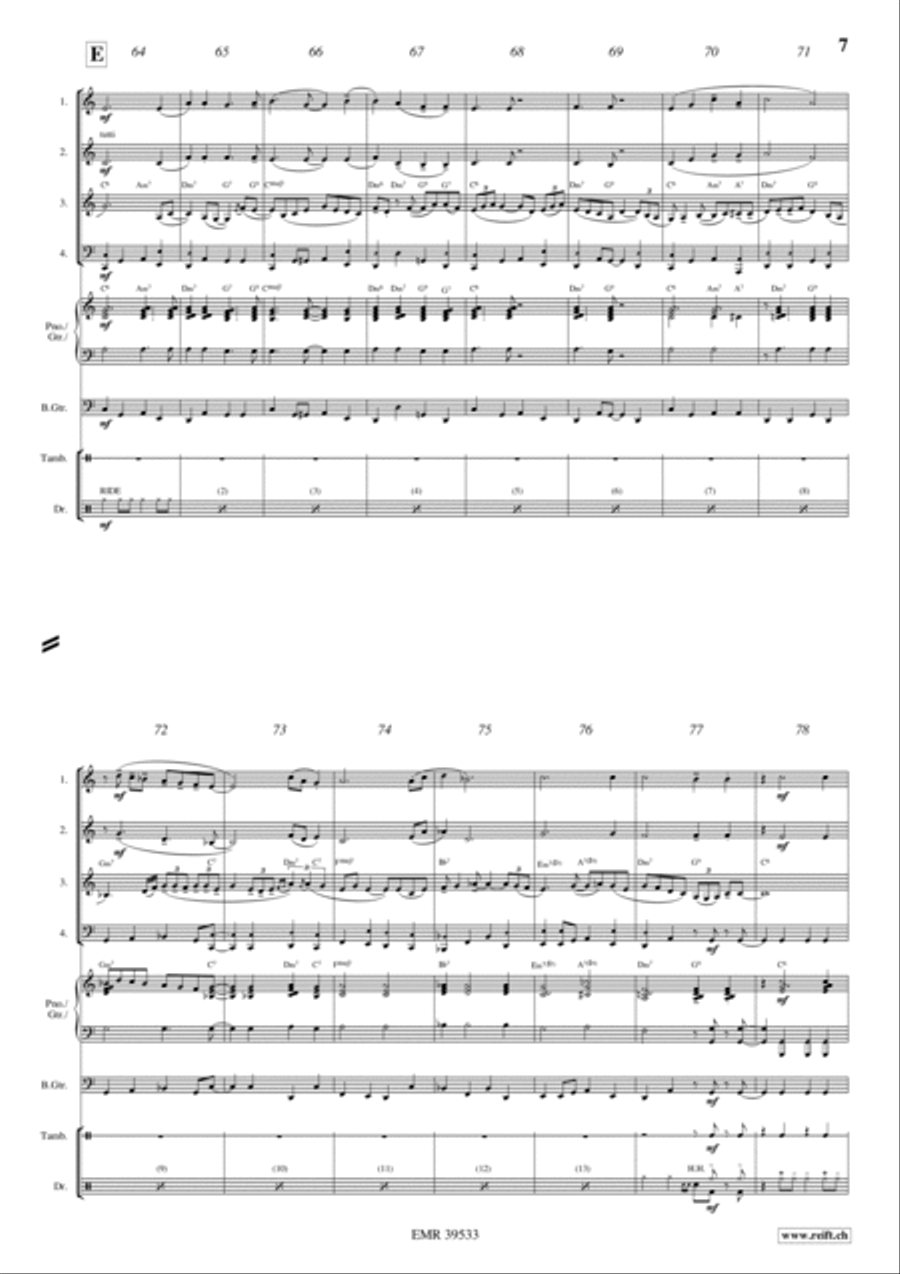 Long Ago And Far Away Woodwind Quartet scores gallery preview page 6