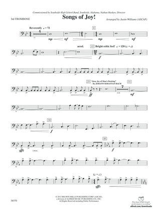 Songs of Joy!: 3rd Trombone