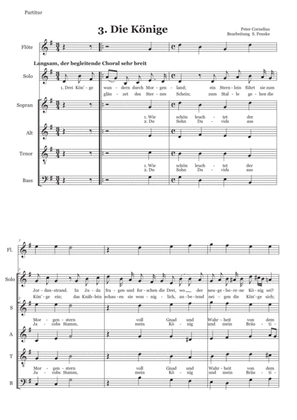 Peter Cornelius Weihnachtslieder - 3. Die Könige - mit Flöte