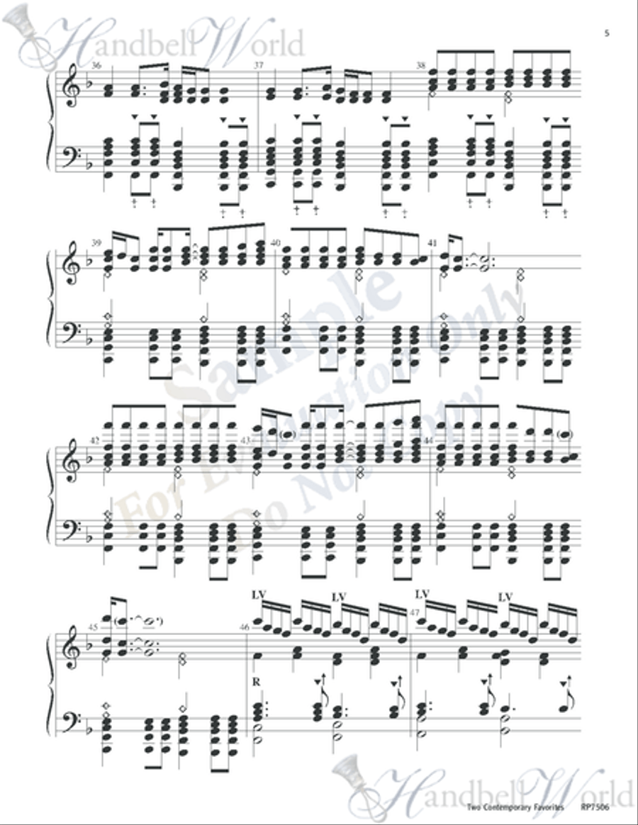 Two Contemporary Favorites 5-Octaves scores gallery preview page 4