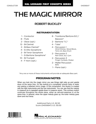 Book cover for The Magic Mirror - Conductor Score (Full Score)