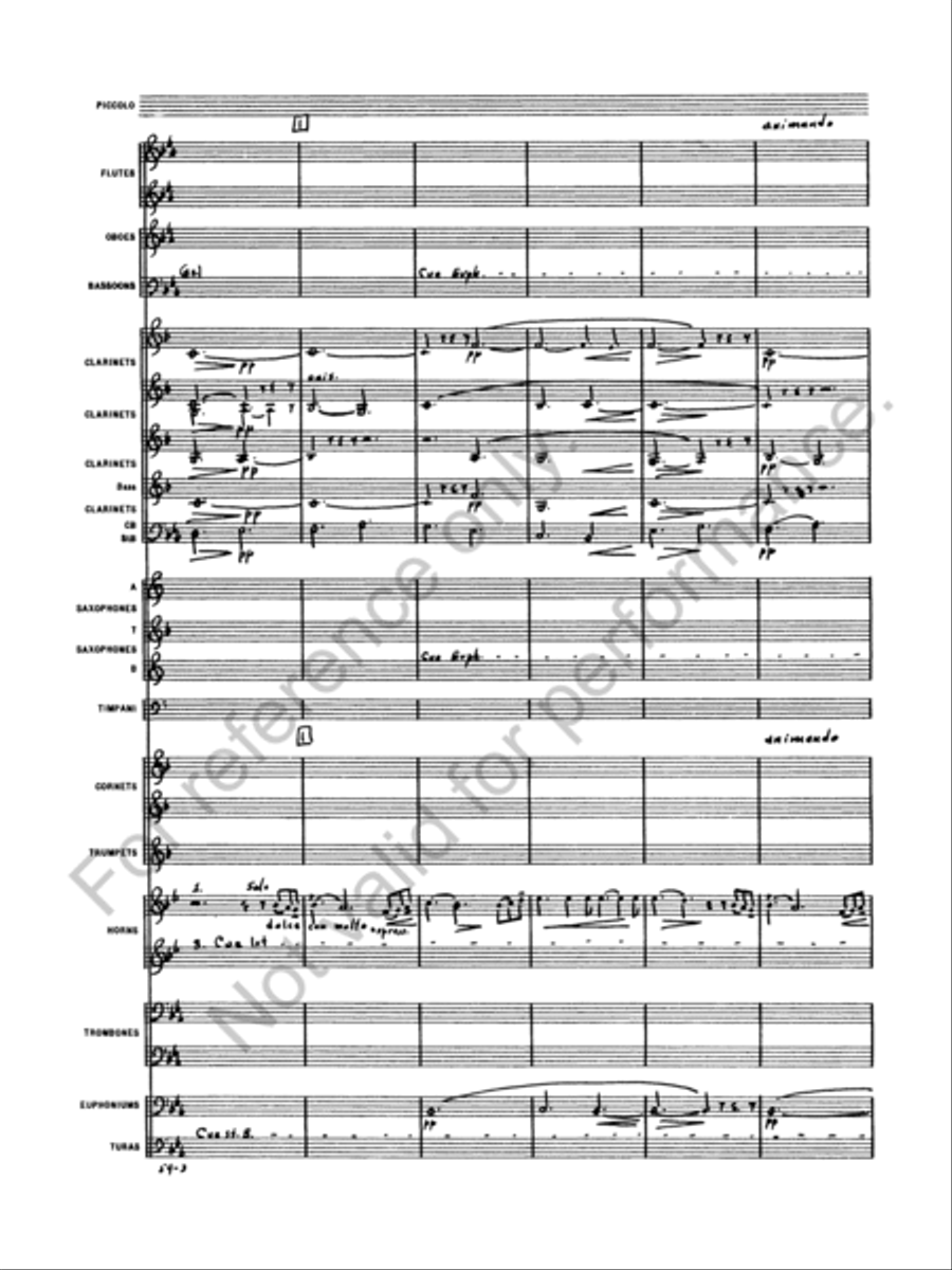 Symphony No. 5 Concert Band scores gallery preview page 5