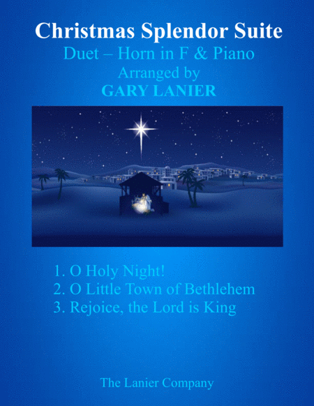 CHRISTMAS SPLENDOR SUITE (Horn in F and Piano with Score & Parts) image number null