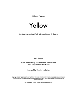 Book cover for Yellow