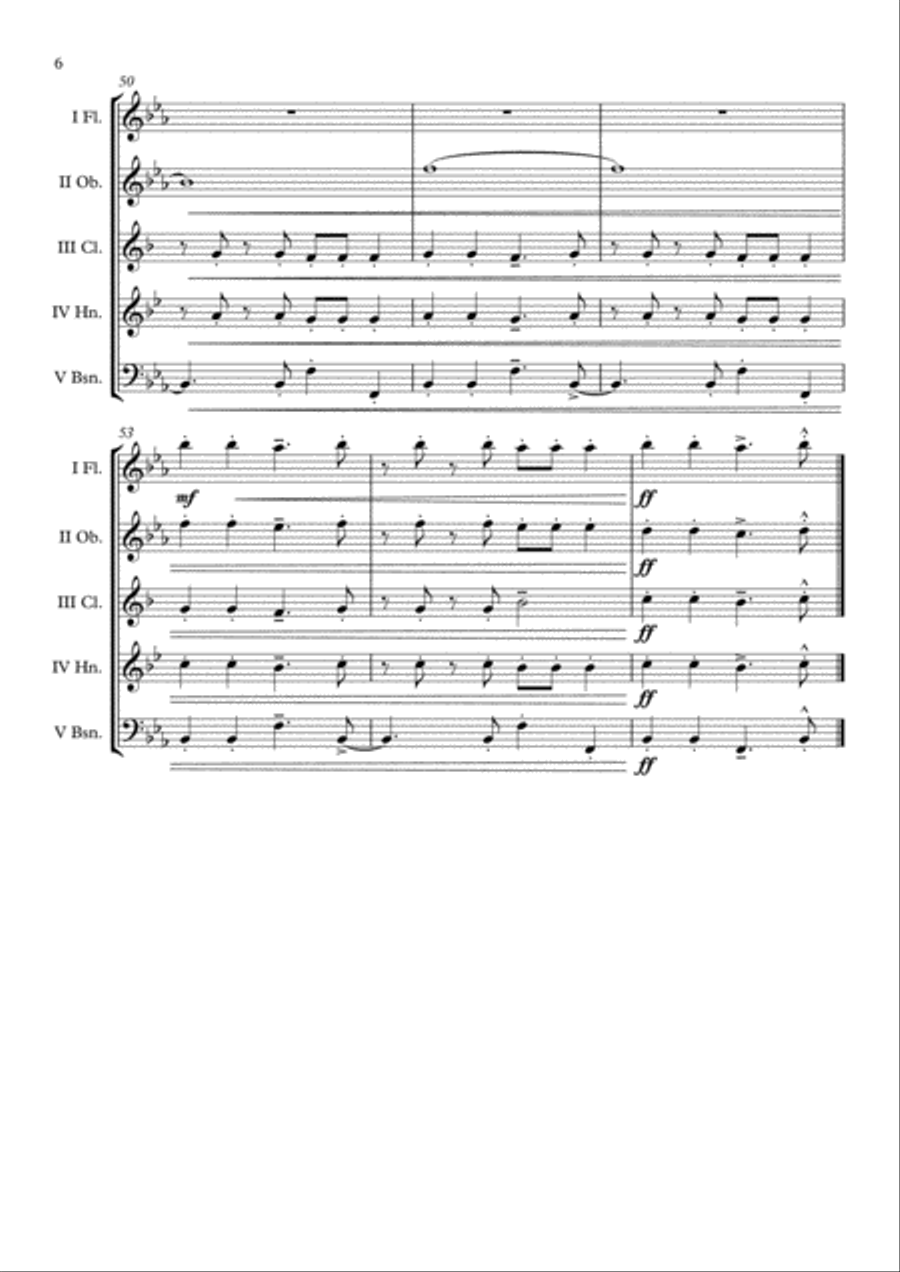 Tequila Woodwind Quintet scores gallery preview page 6