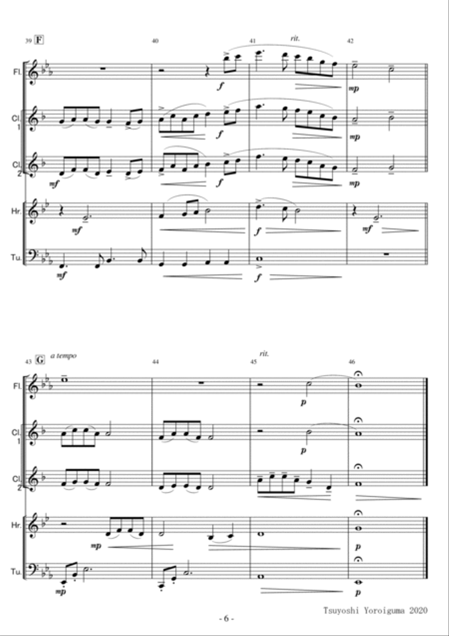 Colors Of The Wind Colors Of The Wind Woodwind Quintet scores gallery preview page 6