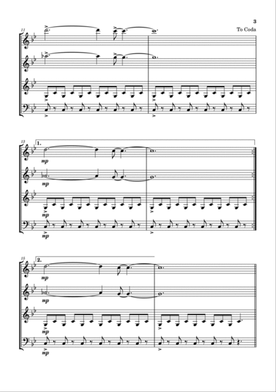 Children's Song No. 18 Children's Song No. 18 Woodwind Quartet scores gallery preview page 4