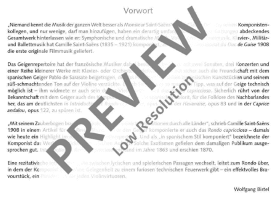 Introduction et Rondo capriccioso Violin Solo scores gallery preview page 5