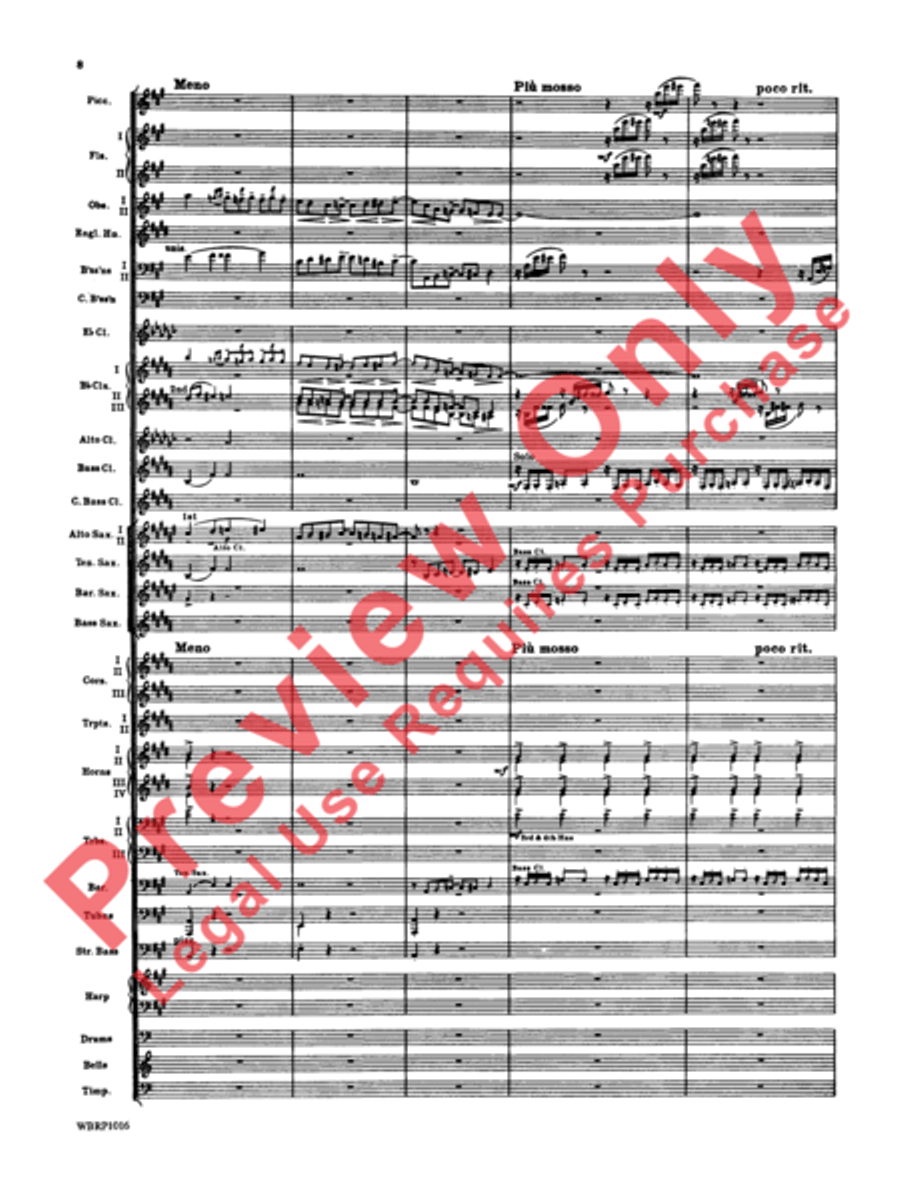 Rhapsody in Blue Concert Band scores gallery preview page 11