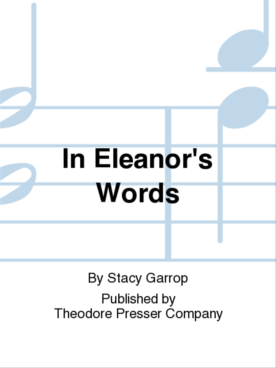 In Eleanor's Words Chamber Music scores gallery preview page 1