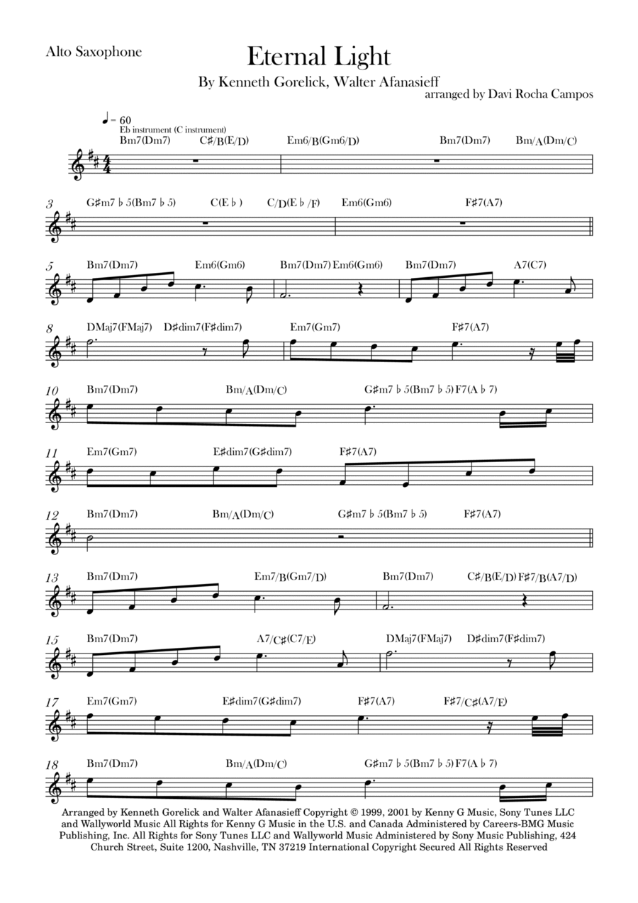 Eternal Light Eternal Light Chamber Music scores gallery preview page 1