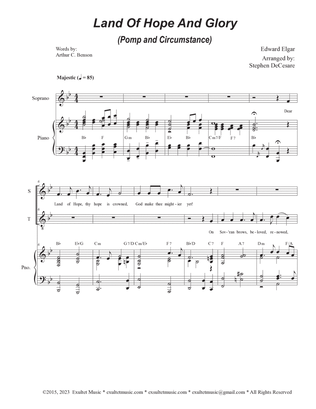 Book cover for Land Of Hope And Glory (Pomp and Circumstance) (2-part choir - (Soprano and Tenor)