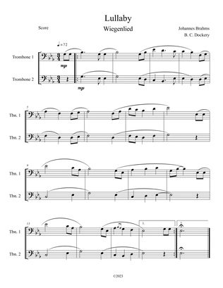 Brahms's Lullaby (Trombone Duet)