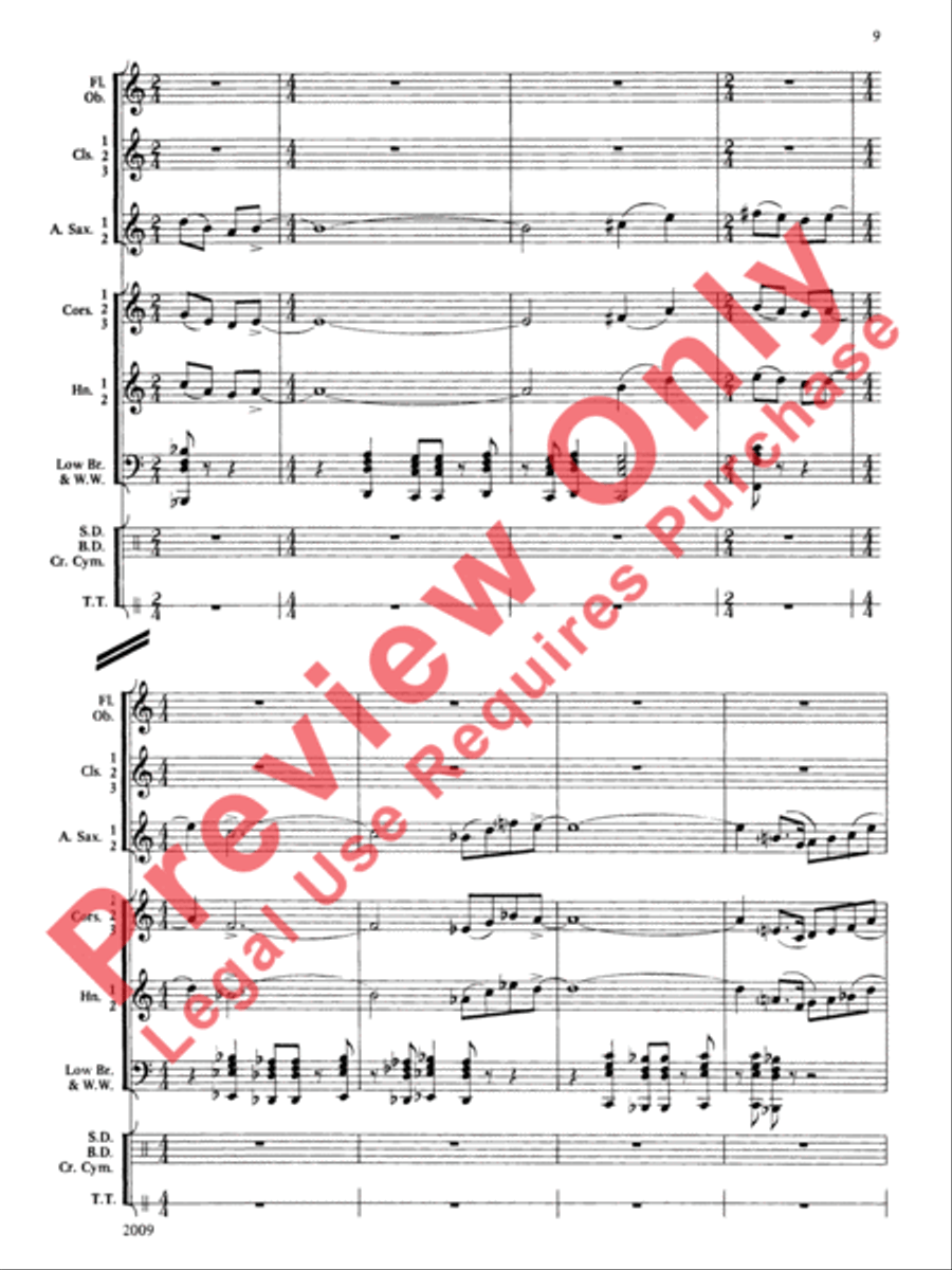 Cobb County Festival Concert Band scores gallery preview page 10