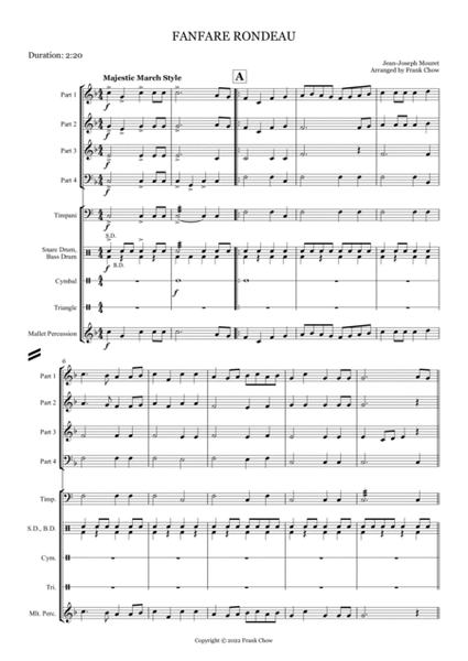 Fanfare Rondeau (Orchestra/ Concert Band Flexible Instrumentation) image number null