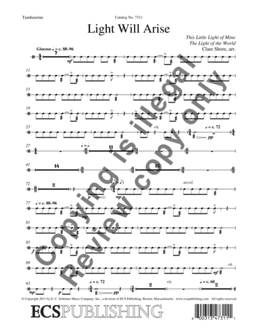 Light Will Arise 4-Part scores gallery preview page 6
