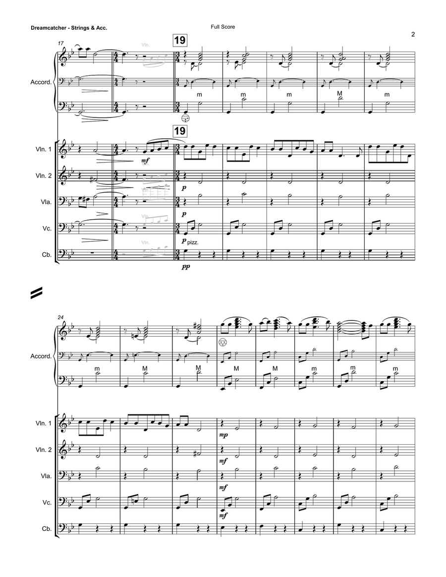 Dreamcatcher Dreamcatcher Accordion scores gallery preview page 3
