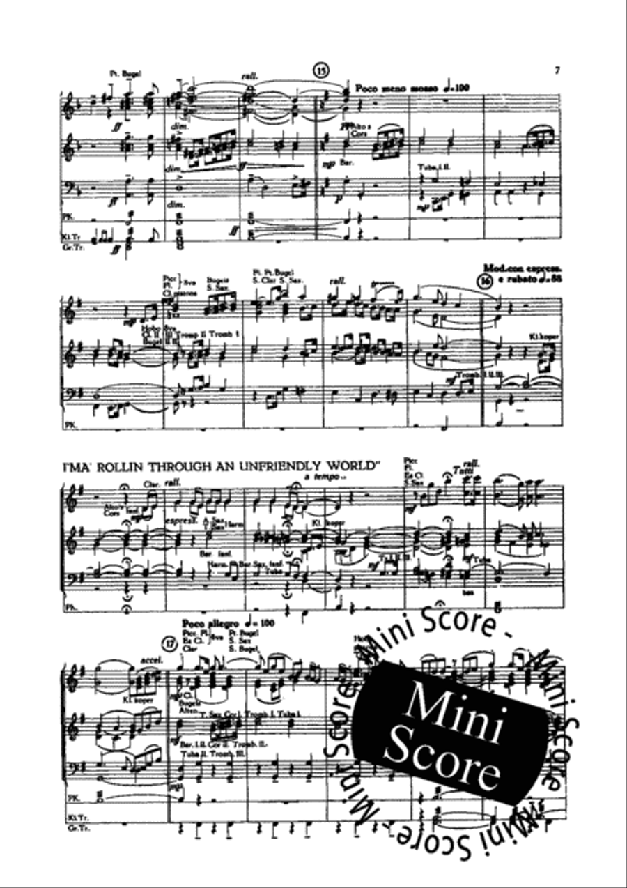 1e Rhapsody on Negro Spirituals Concert Band scores gallery preview page 11