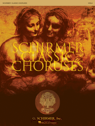 Book cover for Schirmer Classic Choruses
