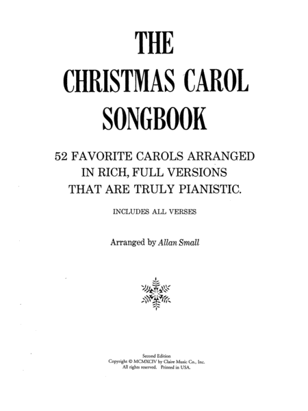 The Christmas Carol Songbook