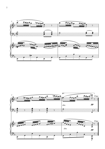 8. La Gracieuse (Grace) 25 Progressive Studies Opus 100 for 2 pianos by Friedrich Burgmüller