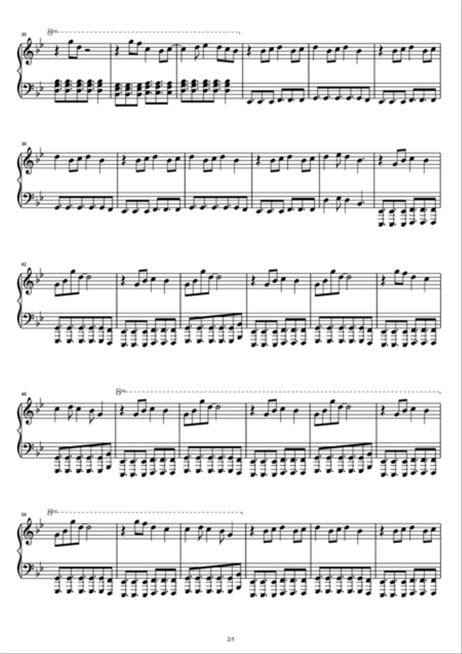 Take It Back Piano Solo scores gallery preview page 2