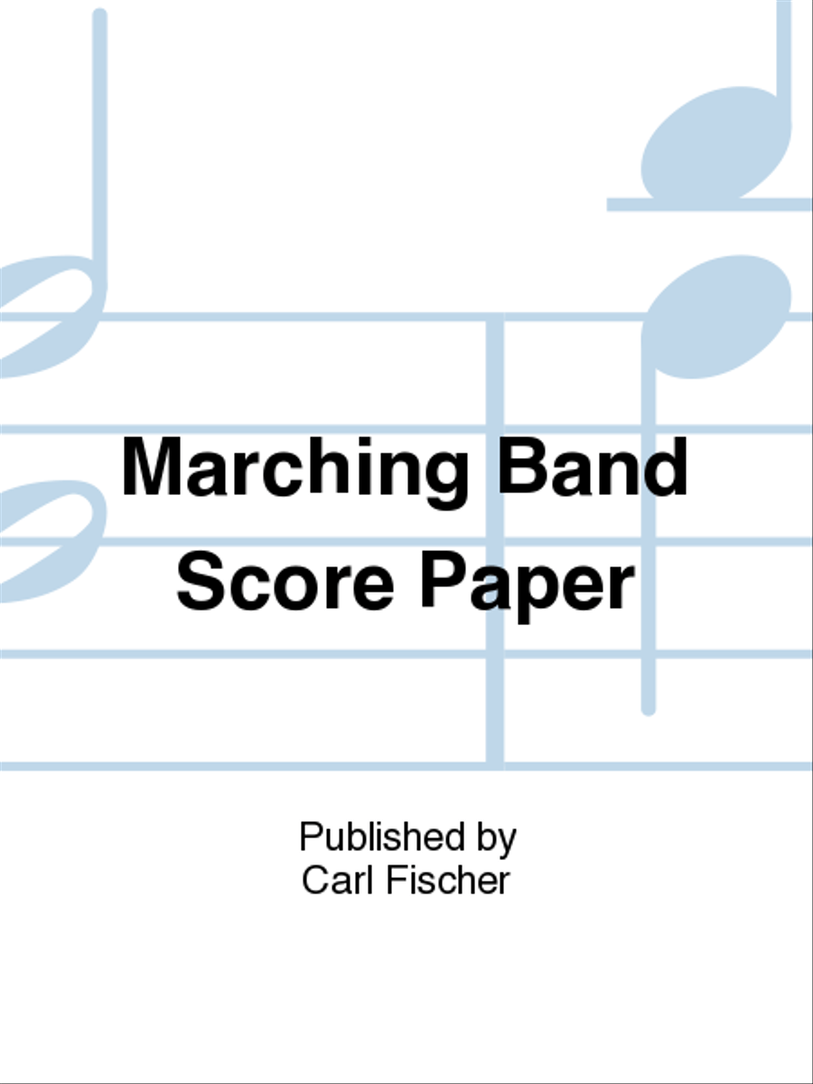 Marching Band Score Paper Marching Band scores gallery preview page 1