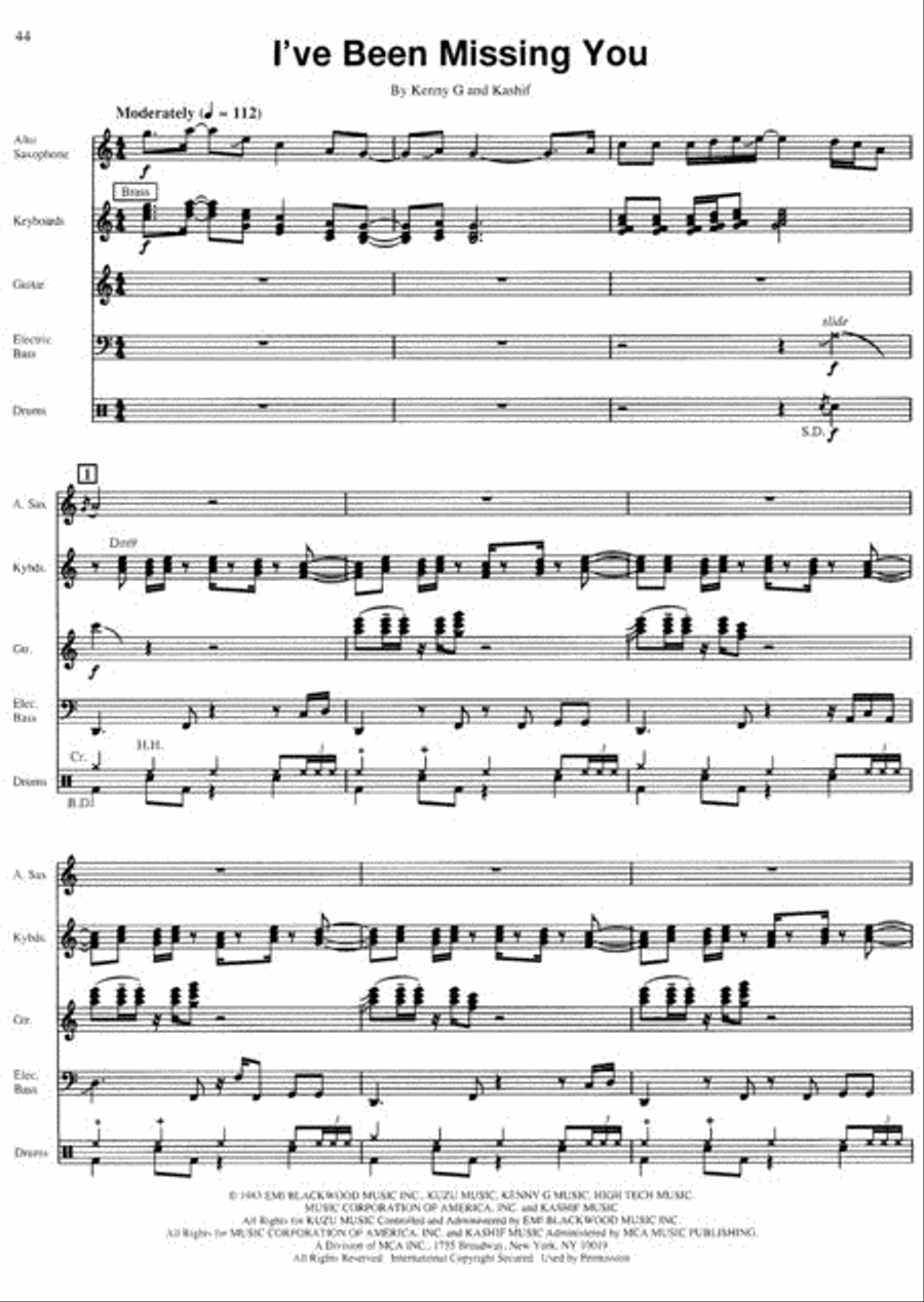 Best of Kenny G Tenor Saxophone scores gallery preview page 2