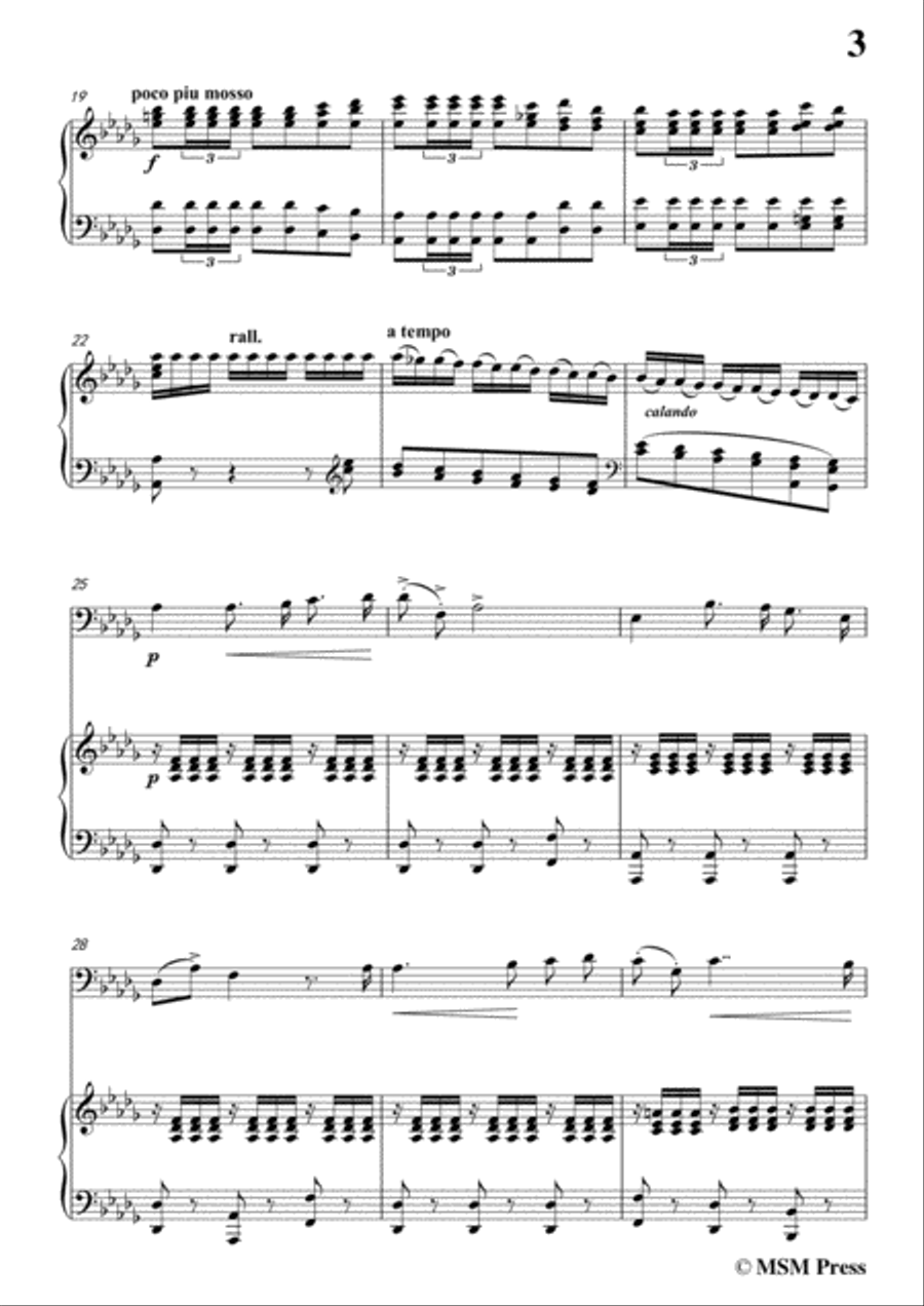Gaetano-Bella siccome un angelo, for Cello and Piano Piano scores gallery preview page 5