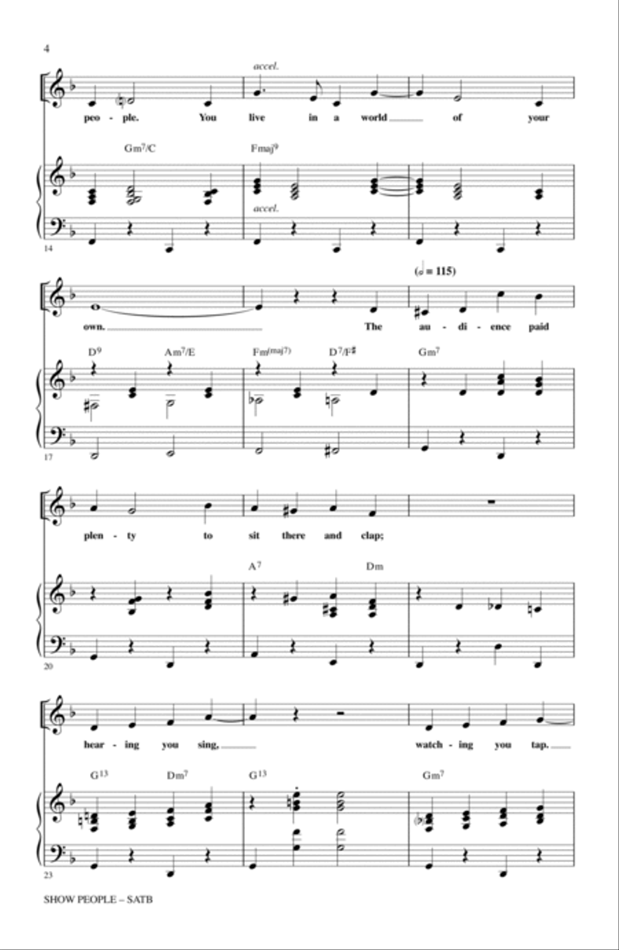 Show People 4-Part scores gallery preview page 2