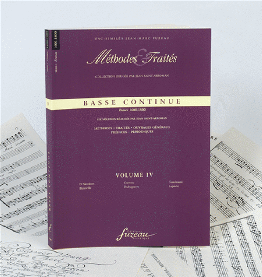 Methods & Treatises Continuo Bass - Volume 4 - France 1600-1800 Basso Continuo scores gallery preview page 1