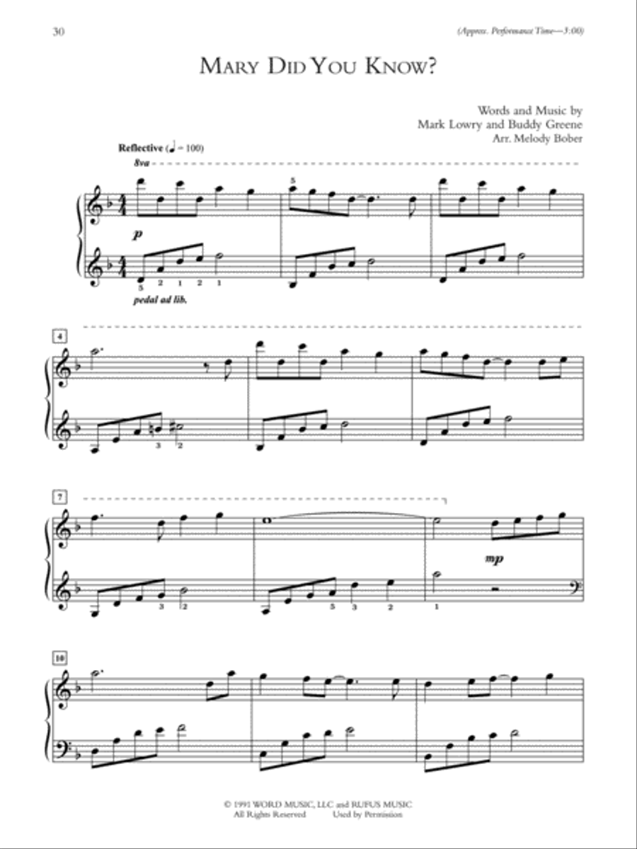 A Contemporary Christmas Piano Solo scores gallery preview page 3