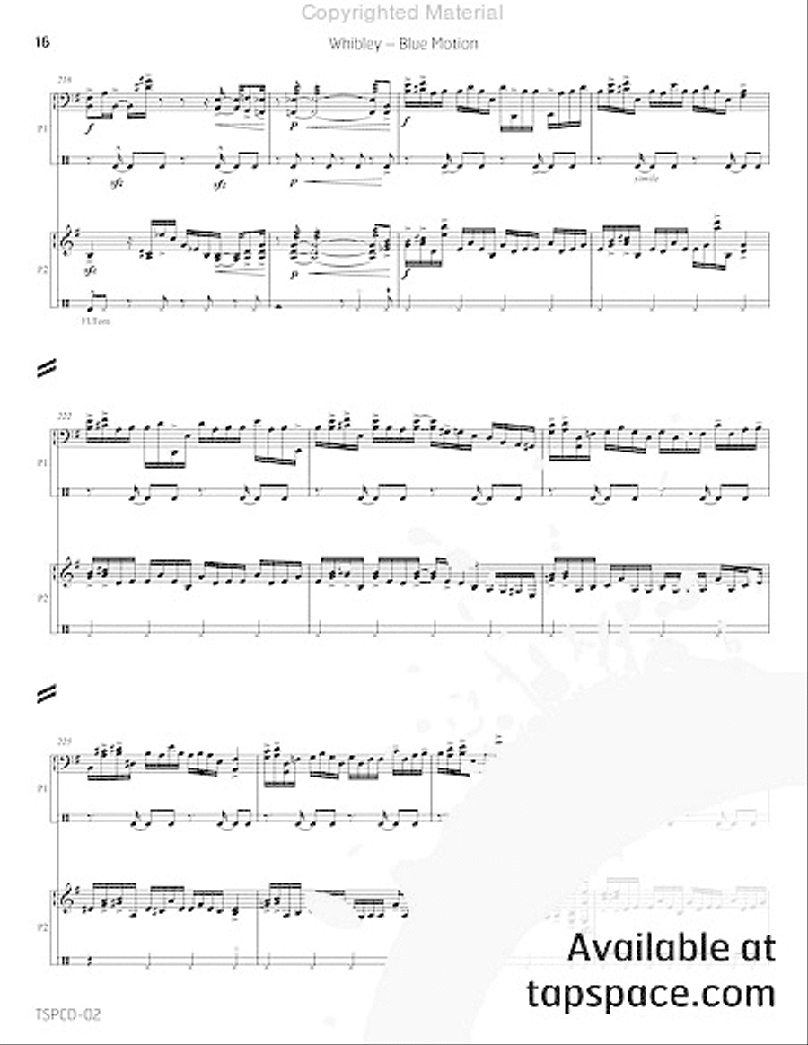 Blue Motion Double Bass scores gallery preview page 21