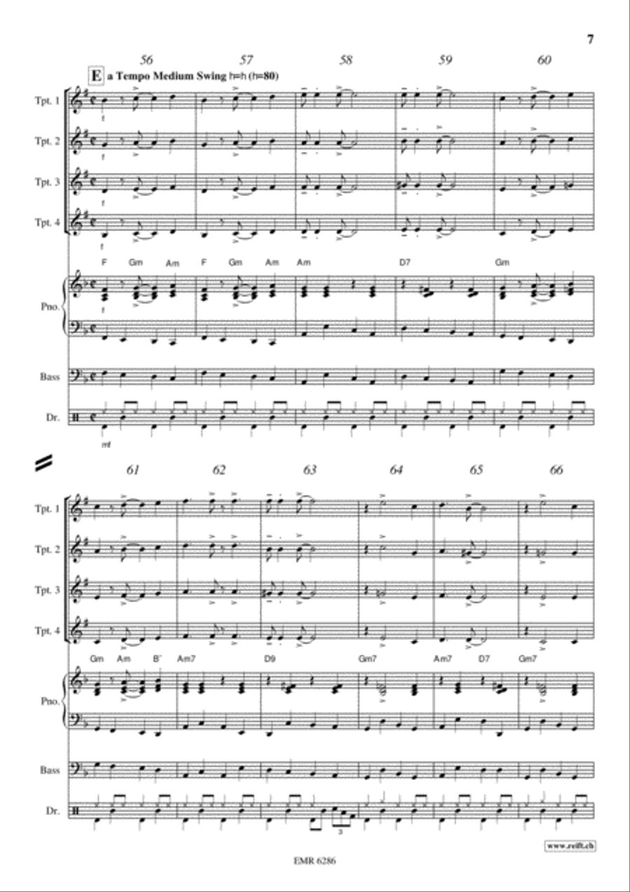Movie Sequences Trumpet scores gallery preview page 7