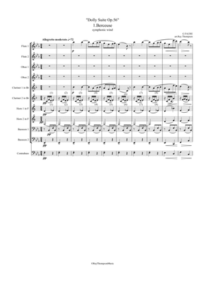 Book cover for Fauré: Dolly Suite Op.56 Complete - wind dectet/bass