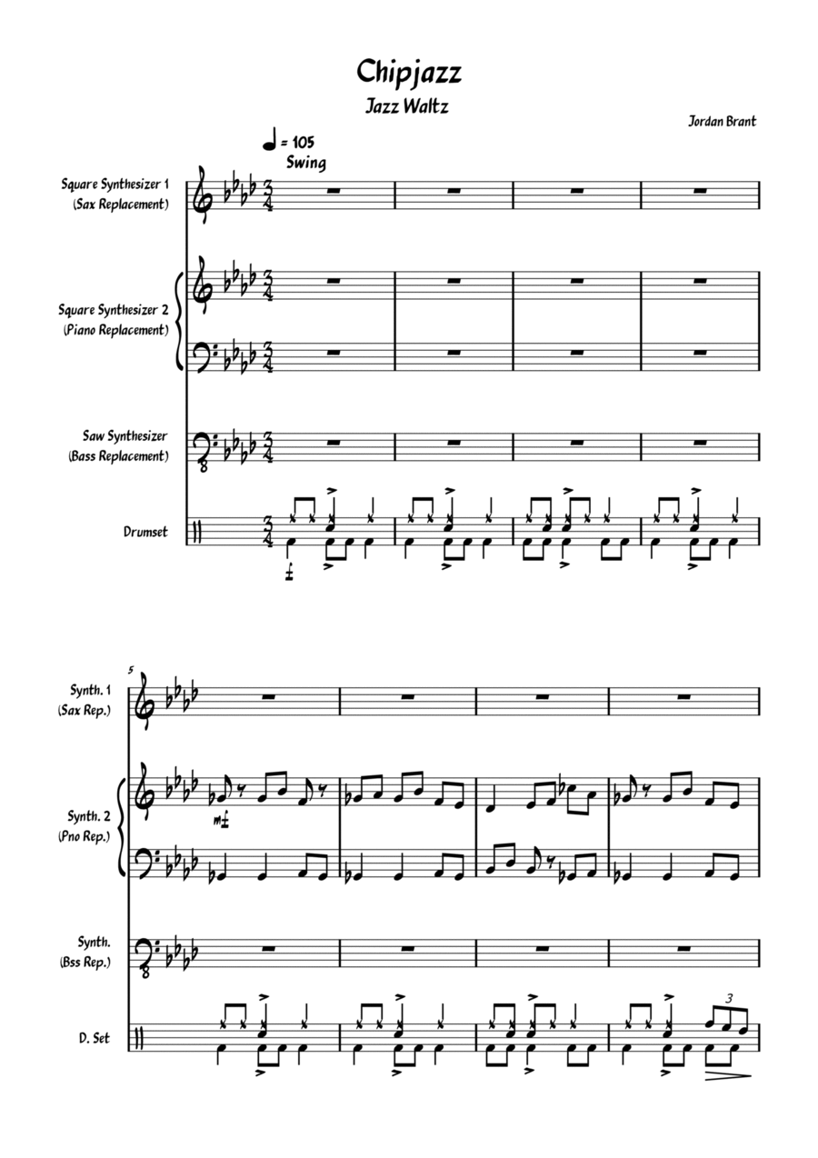 Chipjazz Chipjazz Jazz Ensemble scores gallery preview page 1