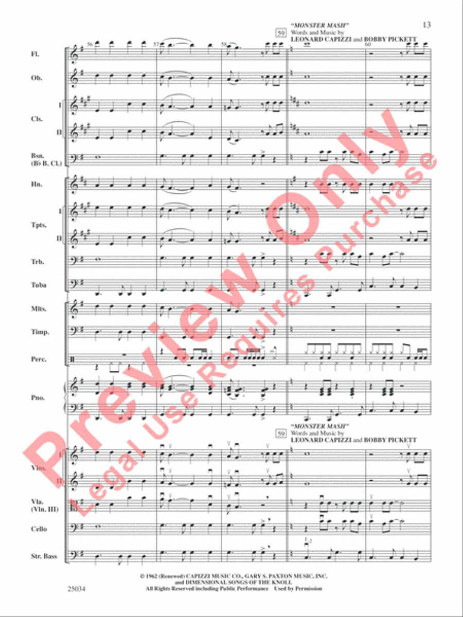 A Rockin' Halloween Full Orchestra scores gallery preview page 14
